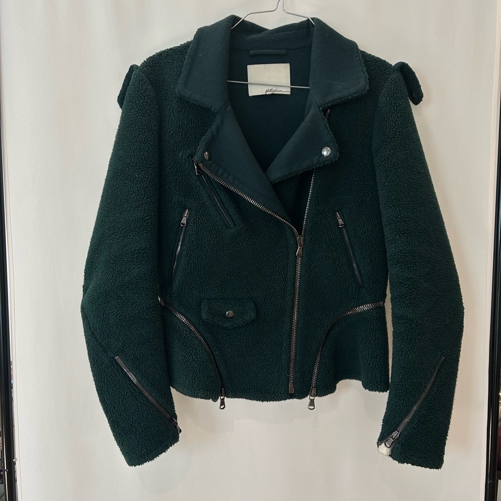 Philipp Lim sherpa motorcycle jacket